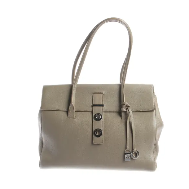 Shoulder Bag, in Gray, Leather, Loro Piana
