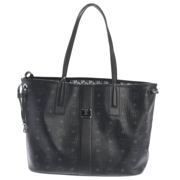 Shopper, in Nero, Poliuretano, MCM