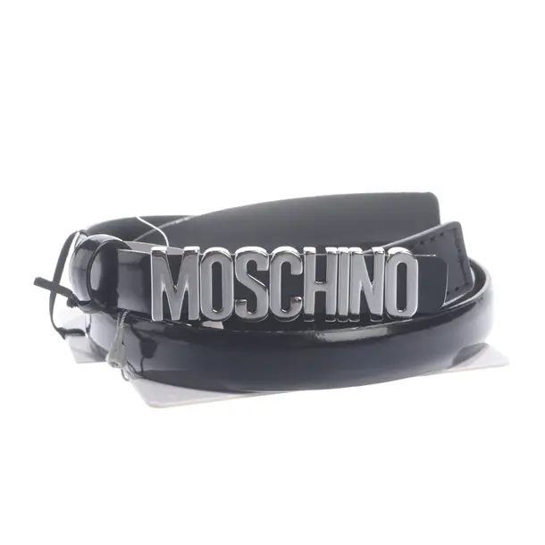 Belt, in Black, Leather, Moschino