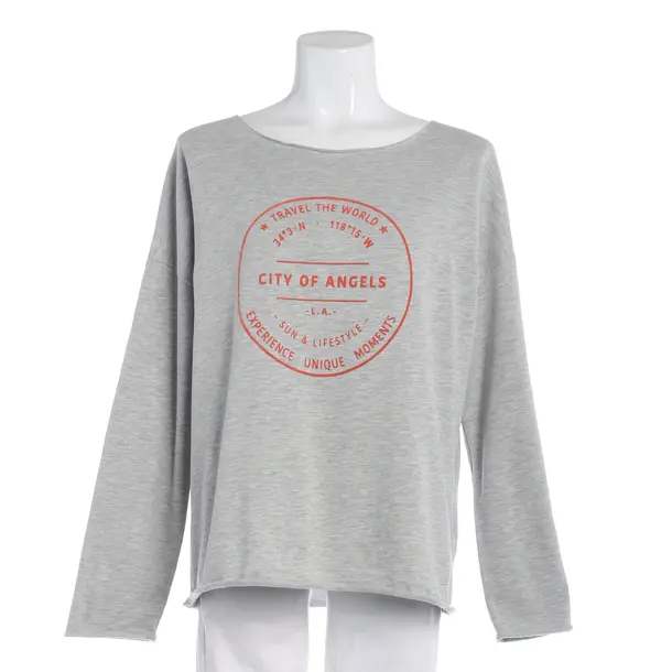 Sweatshirt, in Grau, Baumwolle, Juvia