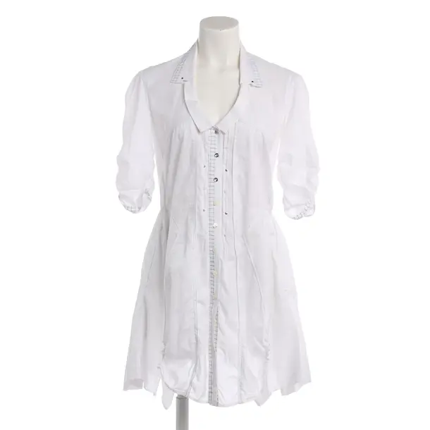 Dress, in White, Cotton, High Use