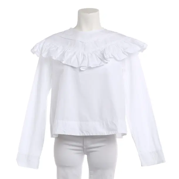 Camicetta, in Bianco, Cotone, Ganni