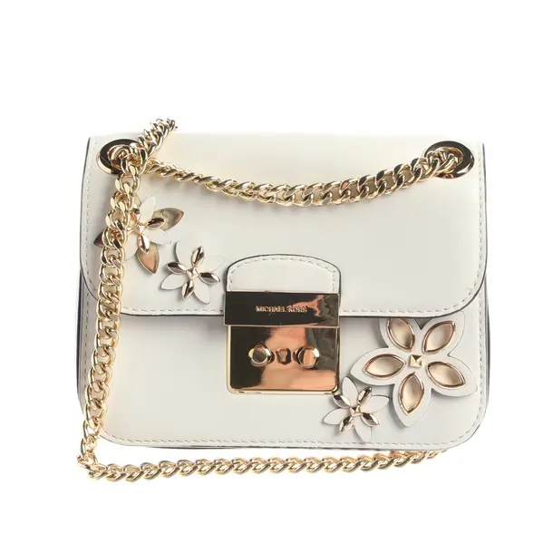 Umhängetasche, in Weiß, Leder, Michael Kors