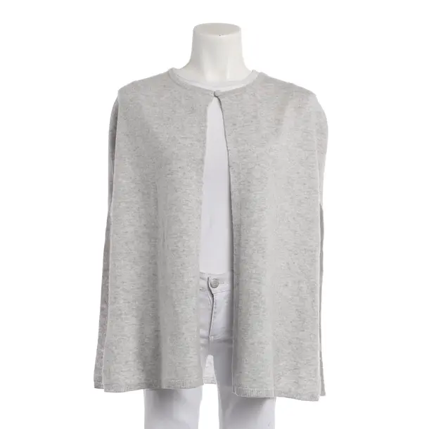 Poncho, in Light Gray, Cotton, Herzensangelegenheit