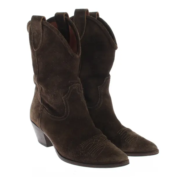 Stiefeletten, in Olivgrün, Closed