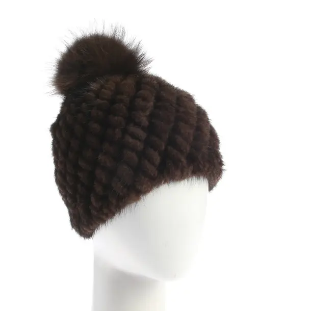 Beanie, in Brown, Polyester, Max Mara