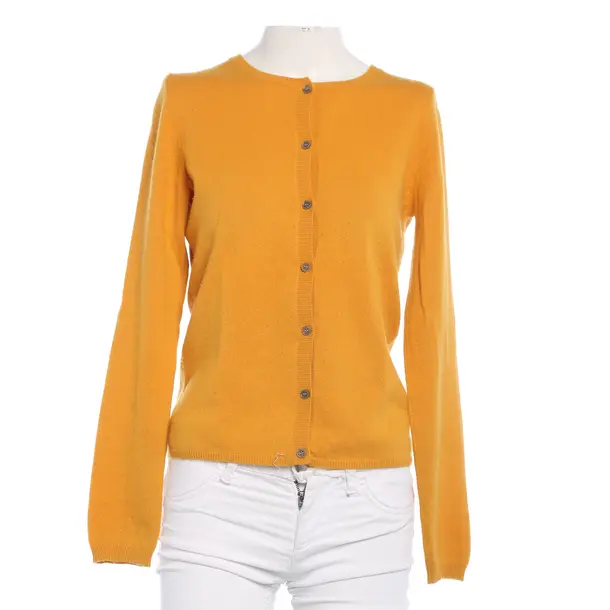 Strickjacke, in Senfgelb, Kaschmir, Allude