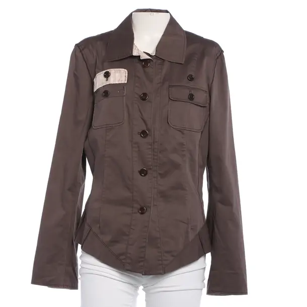 Summer Jacket, in Brown, Cotton, Marc Cain