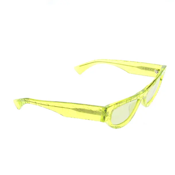 Sonnenbrille, in Neon Gelb, Kunststoff, Gucci