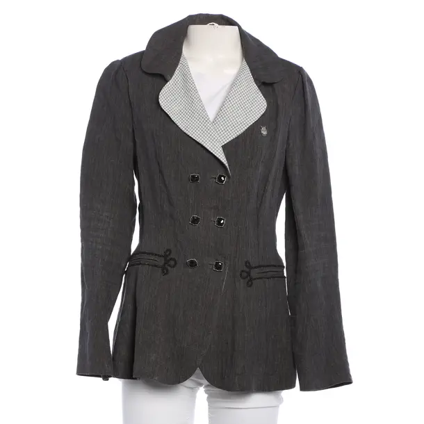 Blazer, in Grau, Leinen, Luis Trenker