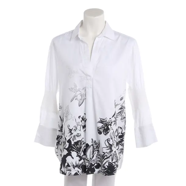 Blouse, in White, Cotton, Marc Cain