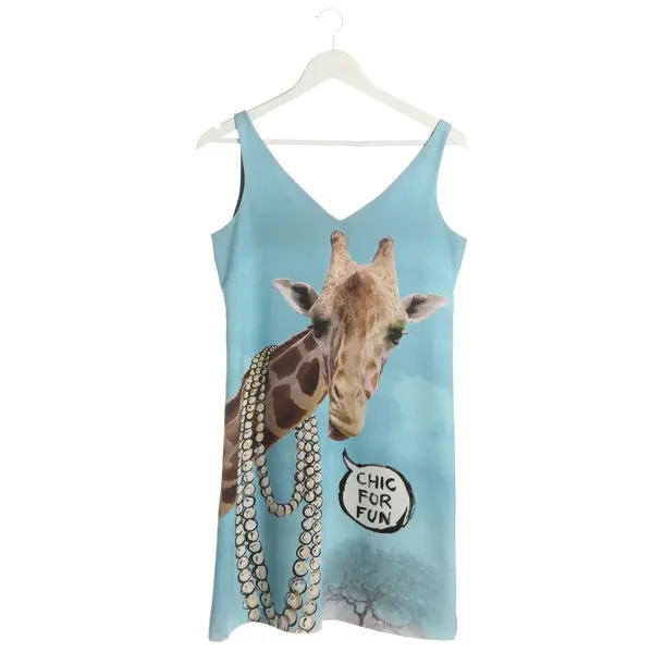 Kleid, in Mehrfarbig, Polyester, Moschino