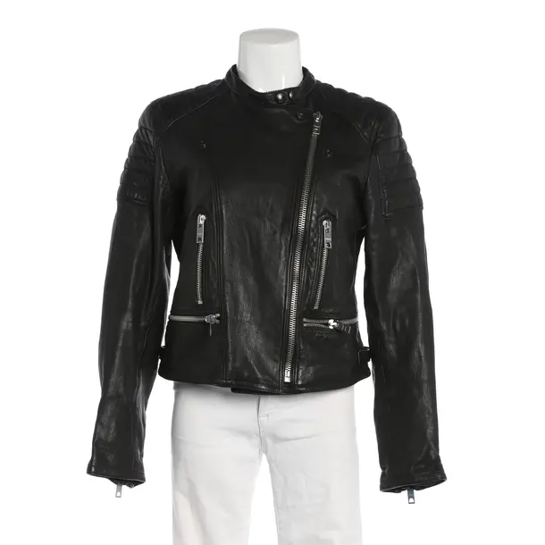 Lederjacke, in Schwarz, Leder, Burberry Brit