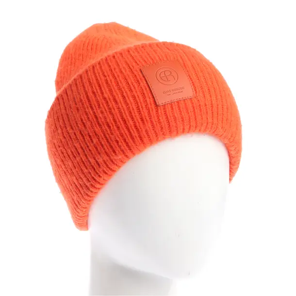 Beanie, in Orange, Acrylic, Elias Rumelis