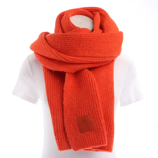 Scarf, in Orange, Wool, Elias Rumelis