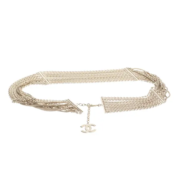 Belt, in Gold, Metal (metallic, metallised), Chanel