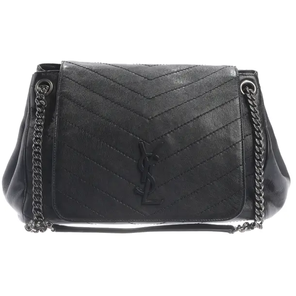 Schultertasche, in Schwarz, Leder, Saint Laurent