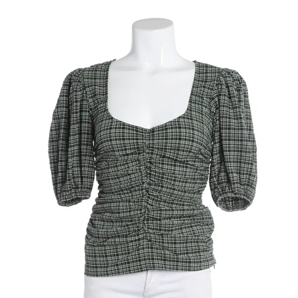 Bluse, in Grün, Polyester, Ganni