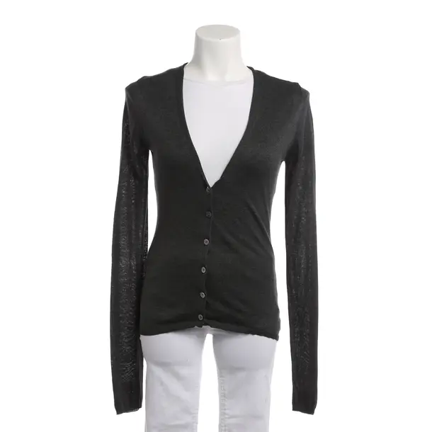 Cardigan, in Grigio scuro, Seta, Alludere