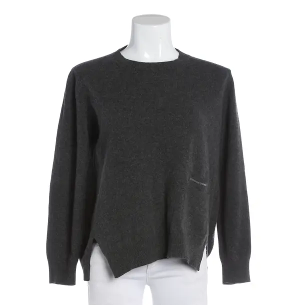 Pullover, in Dunkelgrau, Baumwolle, Fabiana Filippi