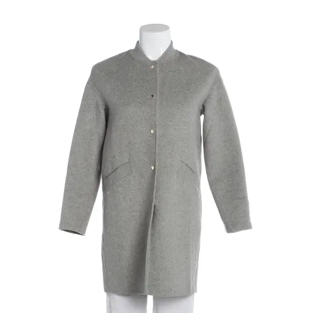 Mid-Season Coat, in Light Gray, Wool, Tommy Hilfiger