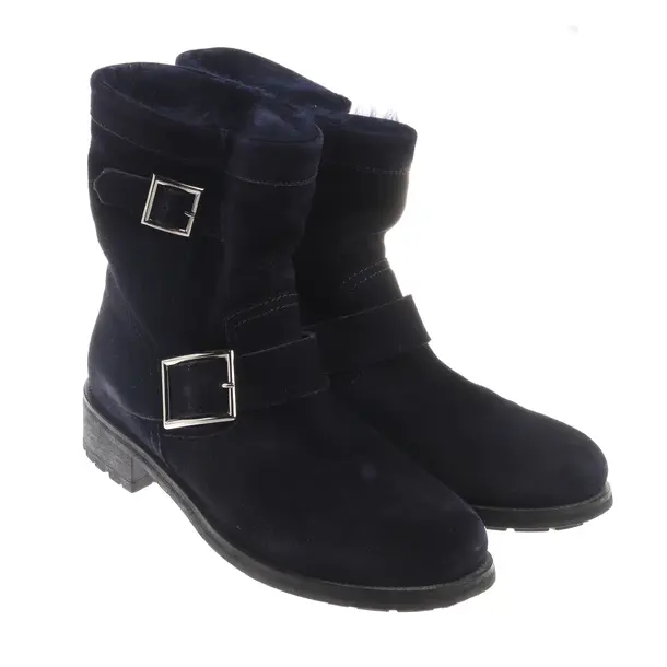 Ankle Boots, in Navy, Jimmy Choo