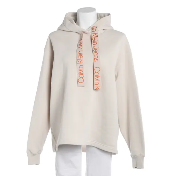 Hoodie, in Beige, Cotton, Calvin Klein