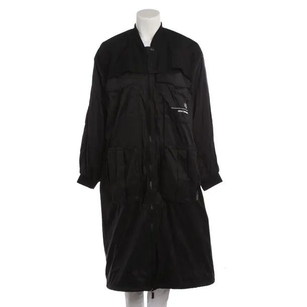 Mid-Season Coat, in Black, Polyamide, Elias Rumelis