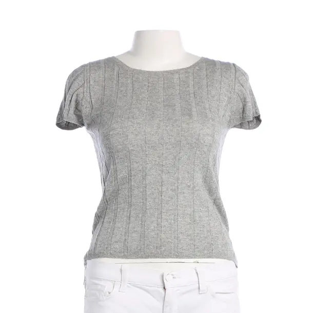 Shirt, in Hellgrau, Seide, Allude