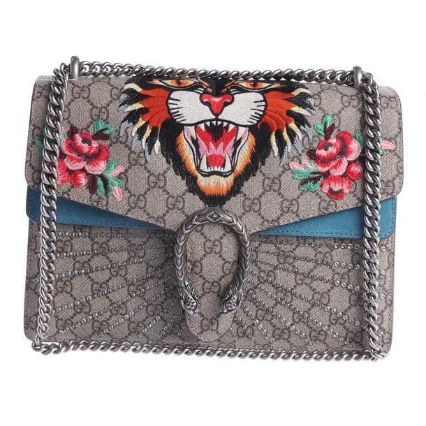 Schultertasche, in Mehrfarbig, Leder, Gucci