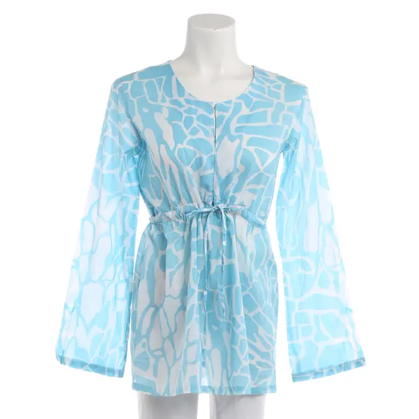 Bluse, in Hellblau, Baumwolle, Steffen Schraut