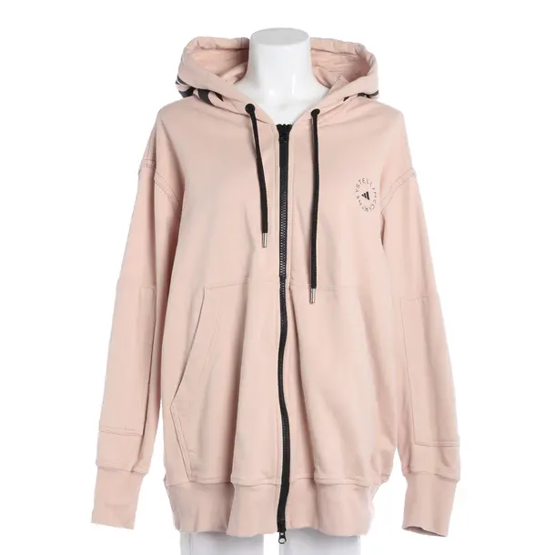 Zip-up Hoodie, in Peach, Cotton, Adidas by Stella McCartney