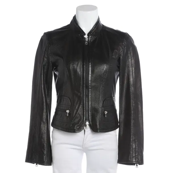 Giacca in pelle, in Nero, Pelle, Marc Cain