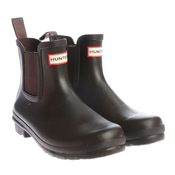 Stiefeletten, in Dunkelbraun, Hunter