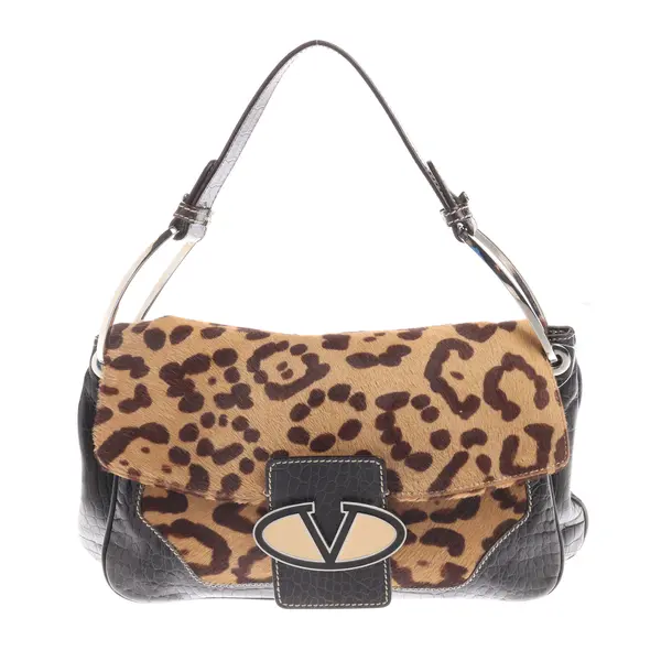 Schultertasche, in Braun, Leder, Valentino