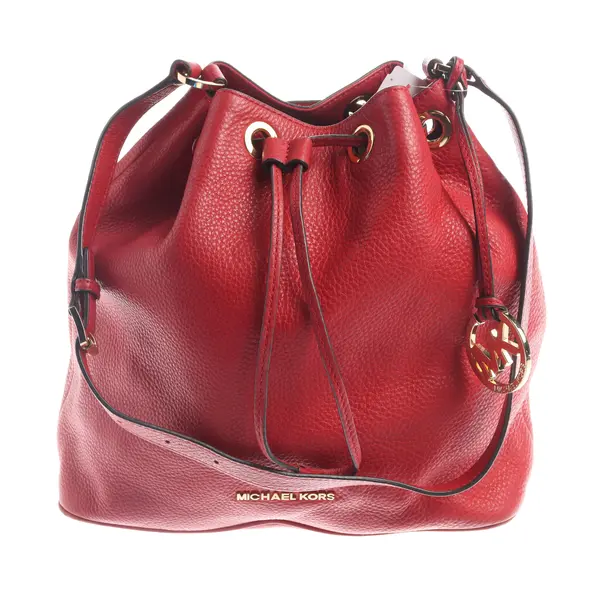 Bucket Bag, in Red, Leather, Michael Kors