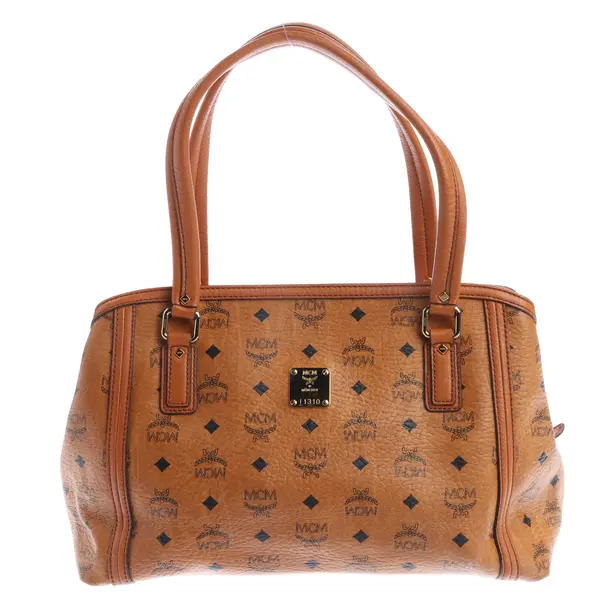 Schultertasche, in Braun, Leder, MCM