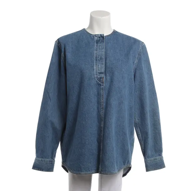 Bluse, in Blau, Baumwolle, Totême