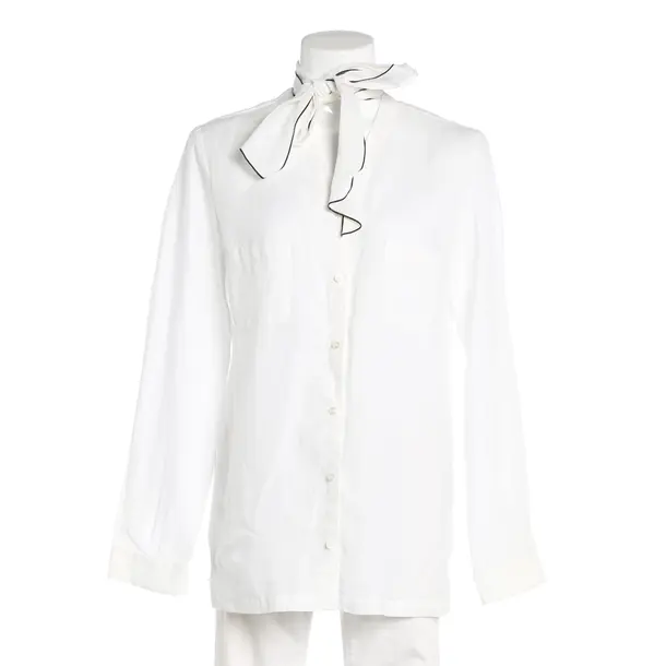 Bluse, in Weiß, Leinen, Max Mara