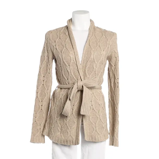 Strickjacke, in Beige, Wolle, Max Mara