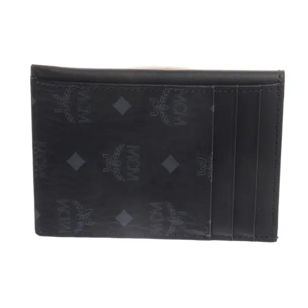 Custodia per schede, in Nero, Pelle, MCM