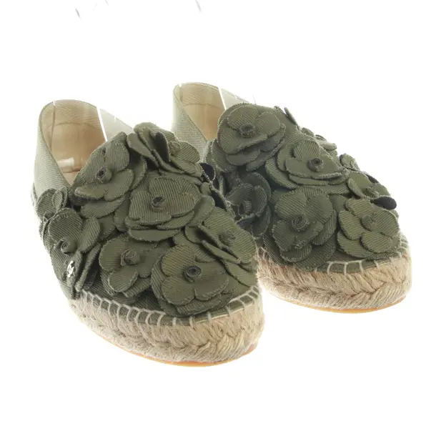Espadrilles, in Olivgrün, Chanel