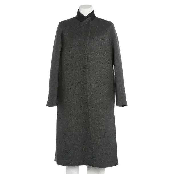 Mid-Season Coat, in Gray, Wool, Fendi