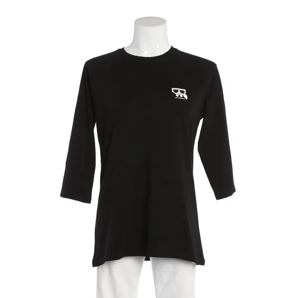 Longsleeve, in Schwarz, Baumwolle, Karl Lagerfeld