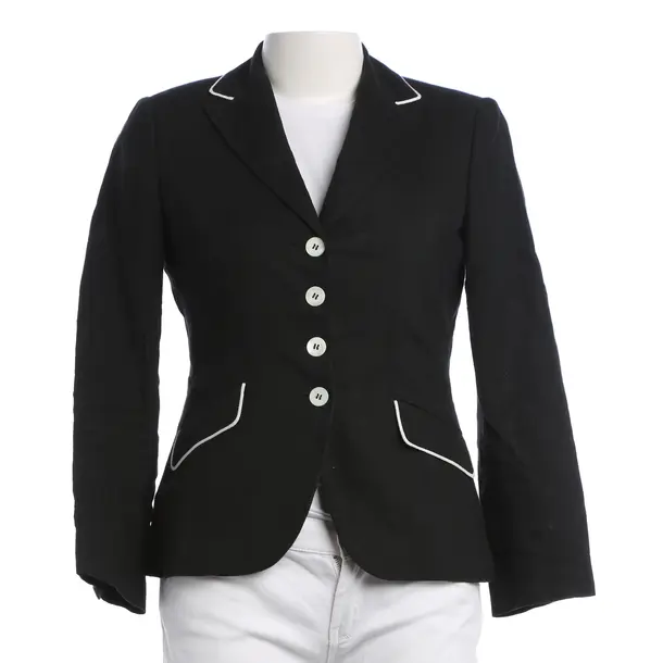Blazer, in Black, Linen, NVSCO