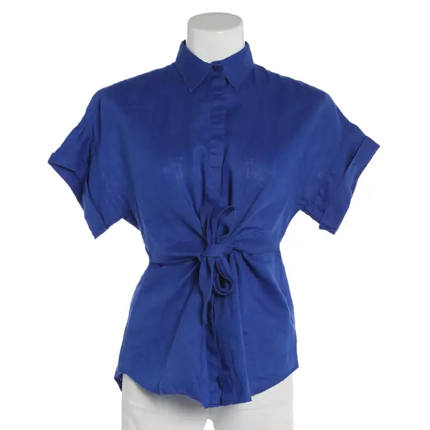 Blouse, in Blue, Linen, Ralph Lauren Black Label