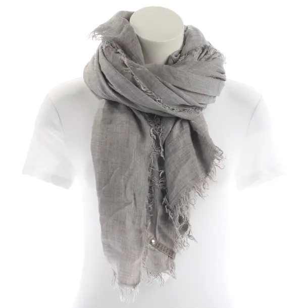 Shawl, in Gray, Cotton, Mucho Gusto