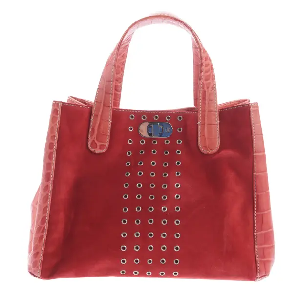 Handtasche, in Rot, Leder, Bogner