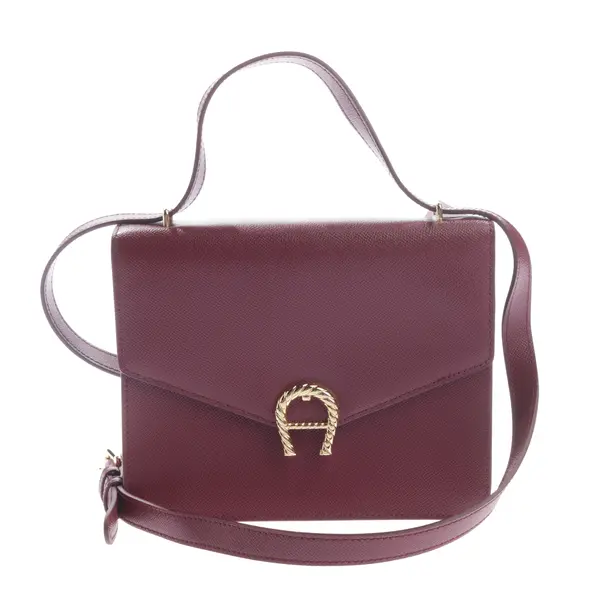 Schultertasche, in Bordeaux, Leder, Aigner