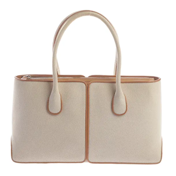 Handtasche, in Beige, Baumwolle, Tod´s